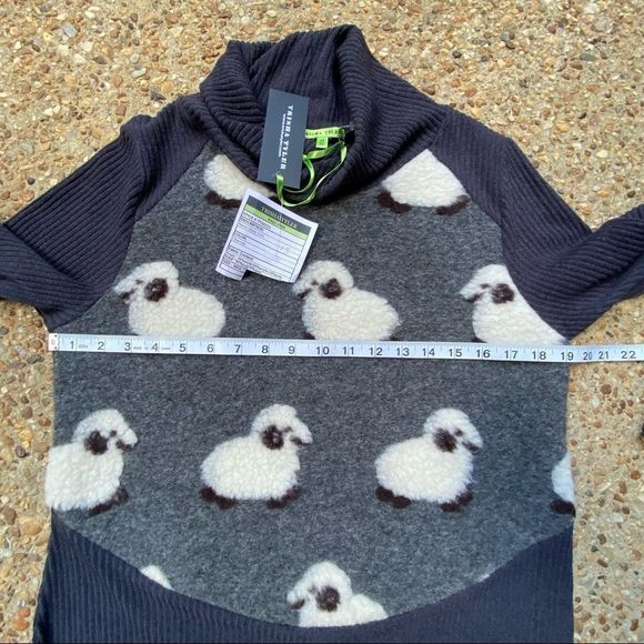 NWT Unique Rare Trisha Tyler Sheep Wool Sweater M - Picture 7 of 11